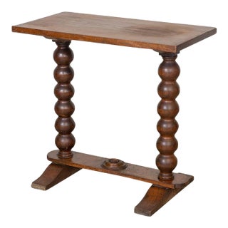 1940s French Wood Side Table Is the Style of Charles Dudouyt For Sale