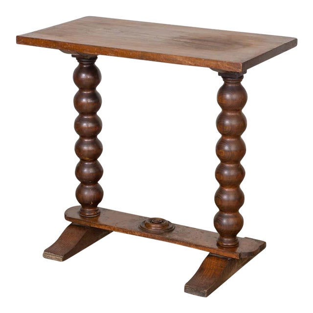 1940s French Wood Side Table Is the Style of Charles Dudouyt For Sale