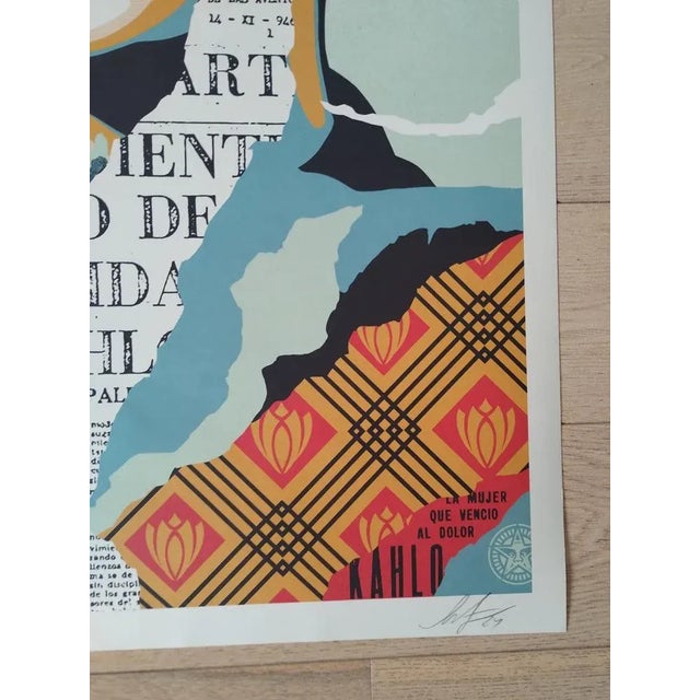 Shepard Fairey (Obey), The Woman Who Defeated Pain (Frida Kahlo), Offset Lithograph For Sale - Image 4 of 7