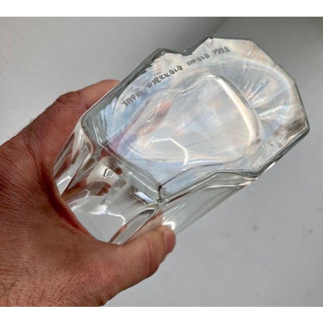 Large Pinja Crystal Vase Tapio Wirkkala Iittala, Finland, 1988 Signed and Dated on the bottom "Tapio Wirkkala (1915-1985)...