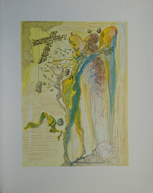 Salvador Dali, L'éclat des corps glorieux, Etching