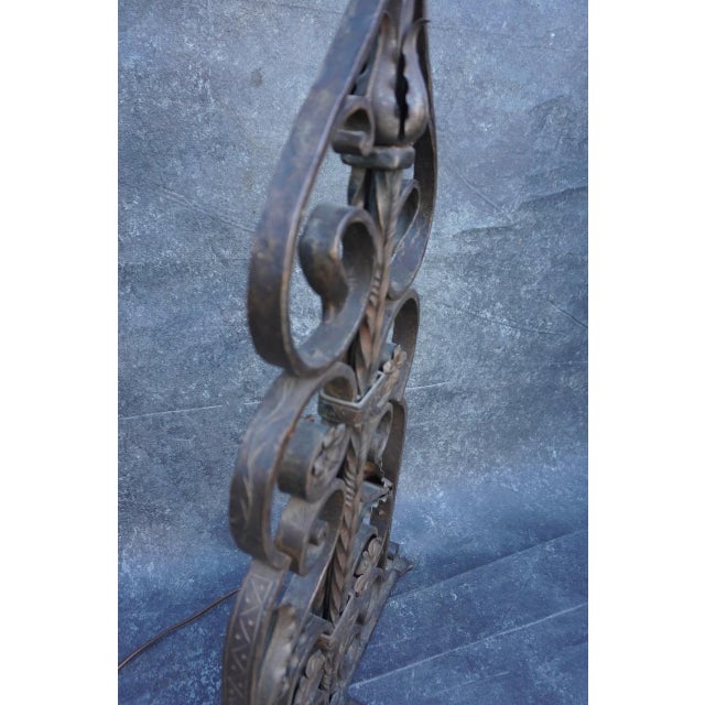 1920s Monumental Spanish Revival Floor Lamp For Sale - Image 12 of 12