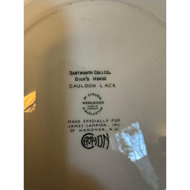 1960s Vintage English Wedgwood Transferware Dinner Plates - Set of 5 For Sale - Image 5 of 10