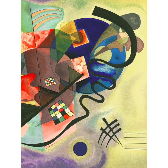 Abstract 1960 Wassily Kandinsky Lithograph "Jaune, Rouge, Bleu" (Yellow, Red, Blue) For Sale - Image 3 of 6