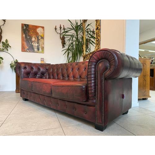 Chesterfield Three-Seater Club Sofa, 2000s For Sale - Image 6 of 18