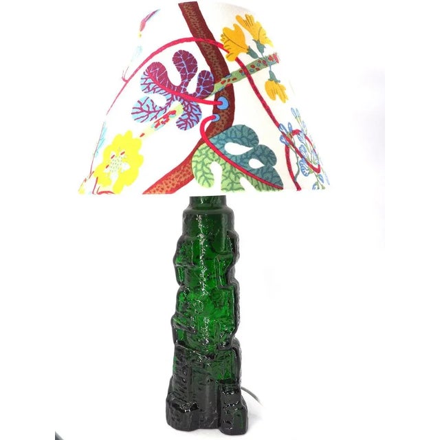 Glass Glass Table Lamp by P. Kedelv for Reijmyre, 1960s For Sale - Image 7 of 15
