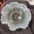 White Large Fenton Opalescent Hobnail Ruffled Edged Bow Early 20th Century L For Sale - Image 8 of 12