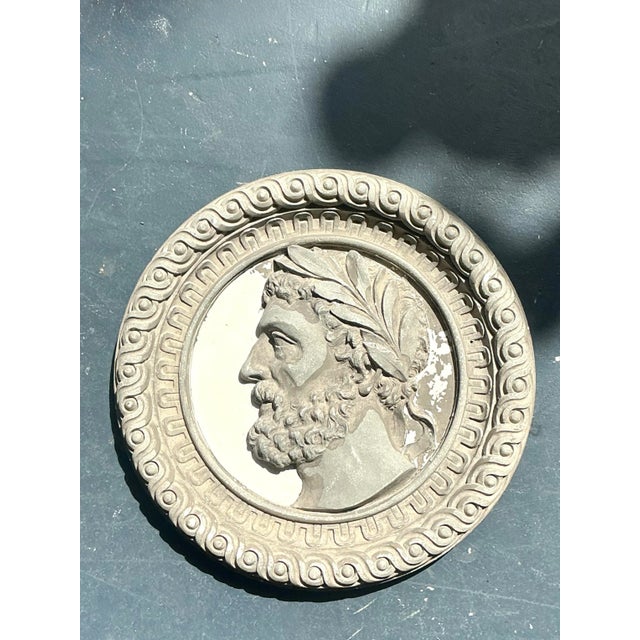 Immerse your home in classical elegance with this exquisite set of four vintage Grand Tour style plaster profile friezes....