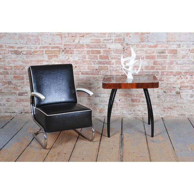Bauhaus Armchair in Chrome by W. Gispen for Mücke-Melder, Czech, 1930s For Sale - Image 17 of 18