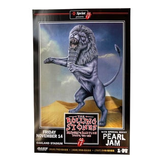Rolling Stones "Bridges to Babylon" Tour Poster C.1997 For Sale