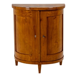 Biedermeier Demi-Lune Cabinet, 1830 For Sale