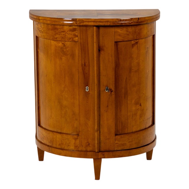 Biedermeier Demi-Lune Cabinet, 1830 For Sale