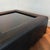 Early 21st Century Modern Upholstered Leather Coffee Table with Black Glass Top, 2014 For Sale - Image 5 of 11