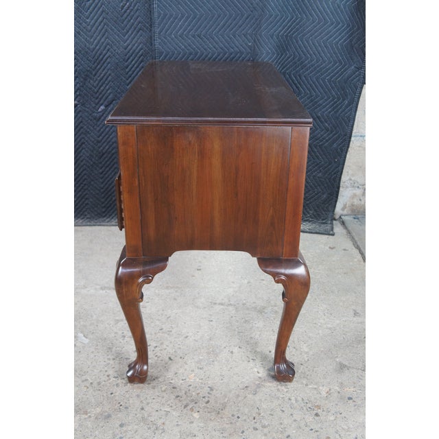 1980 Ethan Allen Georgian Court Cherry Lowboy Console Table Hall Chest 11-9205 For Sale - Image 12 of 14