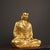 Asian Late 19th Century Gilt Bronze Buddha Statue, Seated Tathagata Figure, 3.27kg For Sale - Image 3 of 9