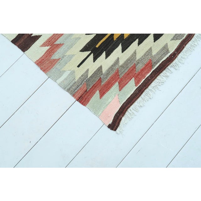 Mid 20th Century Vintage Turkish Antalya Nomads Kilim Rug For Sale - Image 5 of 13