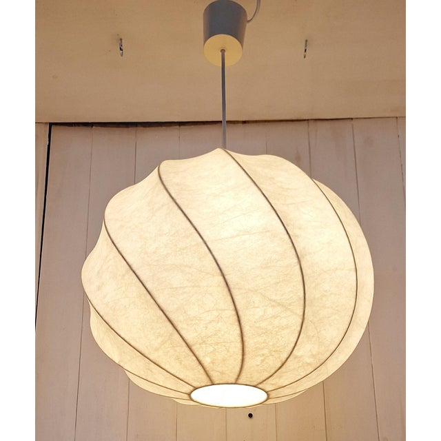 1970s Cocoon Ceiling Lamp by Linus Bopp, 1970s For Sale - Image 5 of 9