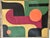 Mid-Century Modern 1970s Geometric Modern Painting - Unknown Artist For Sale - Image 3 of 3