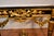 1880s Antique French Louis XVI Gold Gilt and Ebonized Carved Wood & Marble Top Console Table For Sale - Image 6 of 18