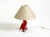 Mid-Century Modern Table Lamp with Crystal Glass in Red and Transparent, 1960s For Sale - Image 4 of 18
