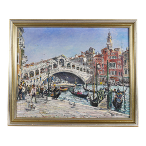 Framed Signed Valery Tsarikosky "Untitled Vence" Oil on Canvas