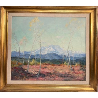 Arioli, Autumn on the Heath, Oil Painting on Canvas For Sale