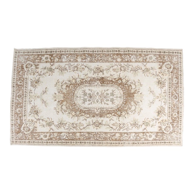 Mid 20th Century Geometric Anatolian Wool Carpet For Sale