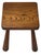Brutalist Stool in Oak, Dutch Design, Mid-Century, 1960s For Sale - Image 10 of 11