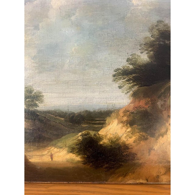 Large 19th C. French Landscape Oil Painting on Canvas For Sale In San Francisco - Image 6 of 8