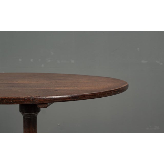 Victorian Three-Legged Oak Side Table, 1890s For Sale - Image 10 of 17