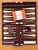 Brown Large 23" Vintage Backgammon Complete Set For Sale - Image 8 of 8