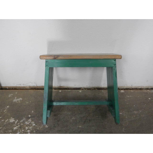 Mid-Century Fir Stool, 1960s For Sale - Image 6 of 11