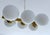 Vintage Glass Pendant Light in the style of Stilnovo, 1950s For Sale - Image 9 of 18