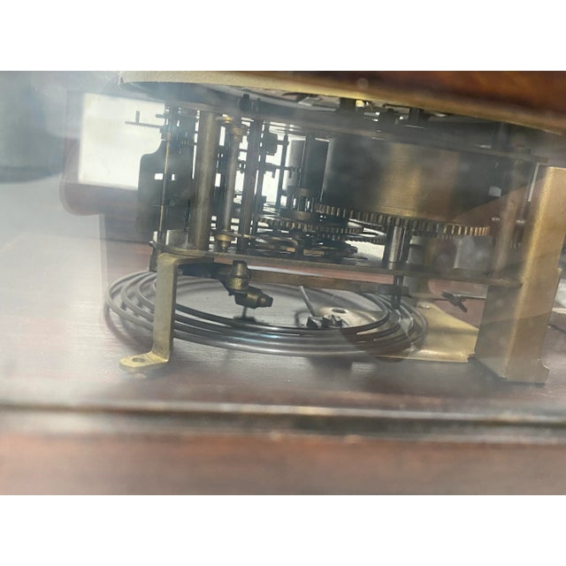 Brown Antique German Wall Clock, 1890 For Sale - Image 8 of 13