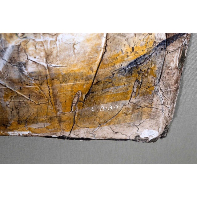 Ljubo Biro Untitled Romantic Couple Signed Acrylic Painting on Masonite 1960s For Sale - Image 11 of 11