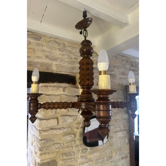 Vintage Pendant Light by Charles Dudouyt, 1940s For Sale - Image 6 of 18