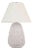 Chapman & Myers by Visual Comfort Signature Kokomo 30" Table Lamp in Chalk Wicker and Polished Nickel with Linen Shade For Sale