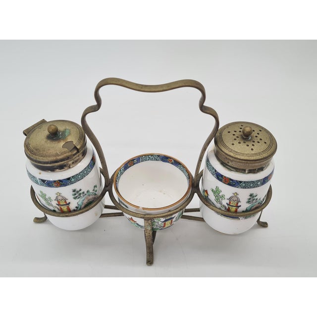Vintage Pagoda Spice Set from Crown Staffordshire, England, 1970s For Sale - Image 3 of 13