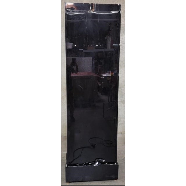 1980s Modernist Black Acrylic Waterfall Fountain Sculptural Room Accent For Sale - Image 4 of 4