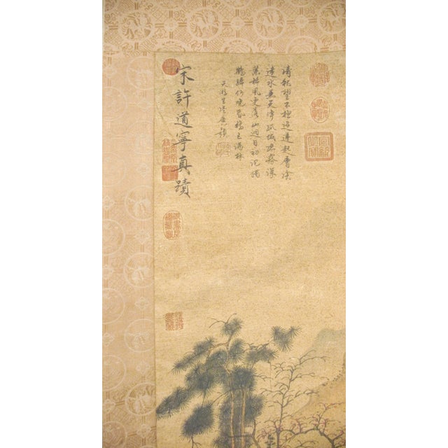Early 20th Century Chinese Landscape Scroll For Sale - Image 4 of 12