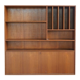 1960s Domino Mobler Danish Modern Teak Bookcase For Sale