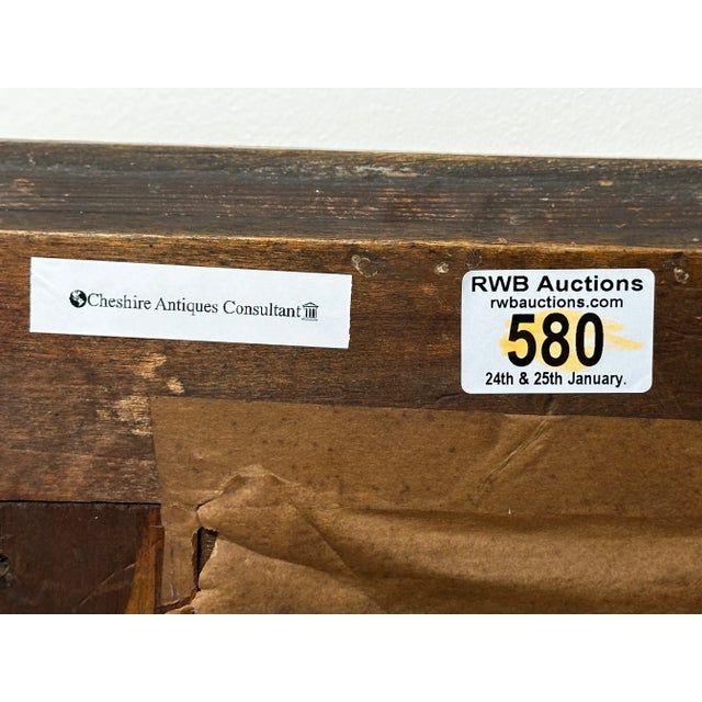 19th Century Oil Painting Portrait Young Dutch Hague Lady Nobility Framed For Sale - Image 12 of 12