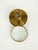 Vintage brass desk magnifying glass paper weight. The magnifying glass works well and slides easily. The romantic Romeo...