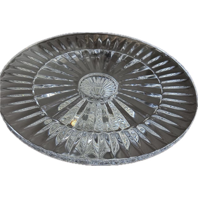 Rare Baccarat "Mille Nuits" 12.5" Pedestal Cake Stand – Designed by Mathias – Discontinued For Sale In New York - Image 6 of 11