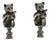 Pair of Bears With Fish Lamp Finials For Sale