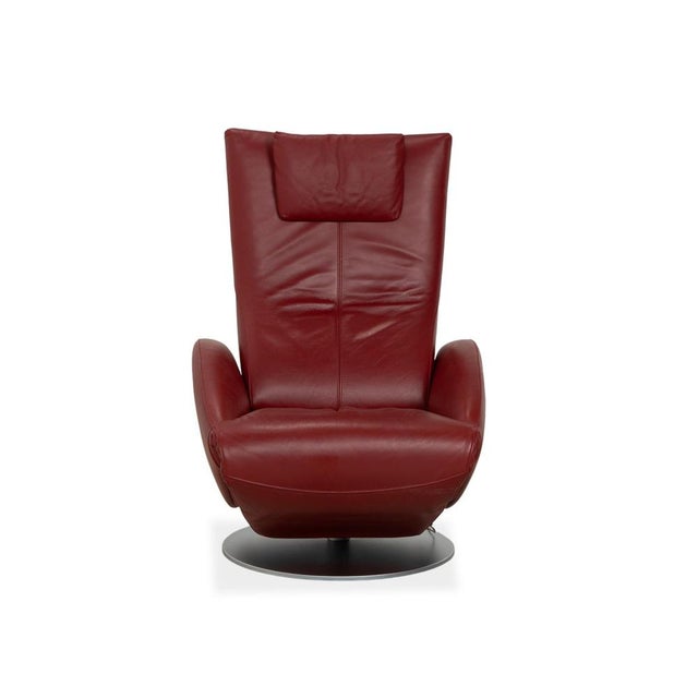 Mate Armchair in Leather from FSM For Sale - Image 9 of 13
