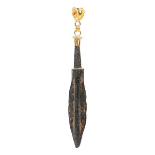 Roman Spear Pendant W 21k Bail For Sale