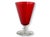 Ruby Red Octagon-Base Stemware, Set of 8 For Sale - Image 4 of 5