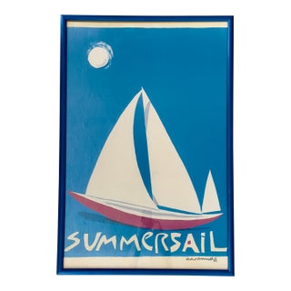 Rare Limited Edition ‘Summer Sail’ S Teen Print by Michael Volbeacht, Signed, Numbered 171/1000 For Sale