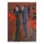 Bruno Paoli "The Courtship" Original Italian Modern Figurative Genre Scene, 20th Century Florence Italy Fine Art Painting, Oil on Canvas, 27x23" For Sale